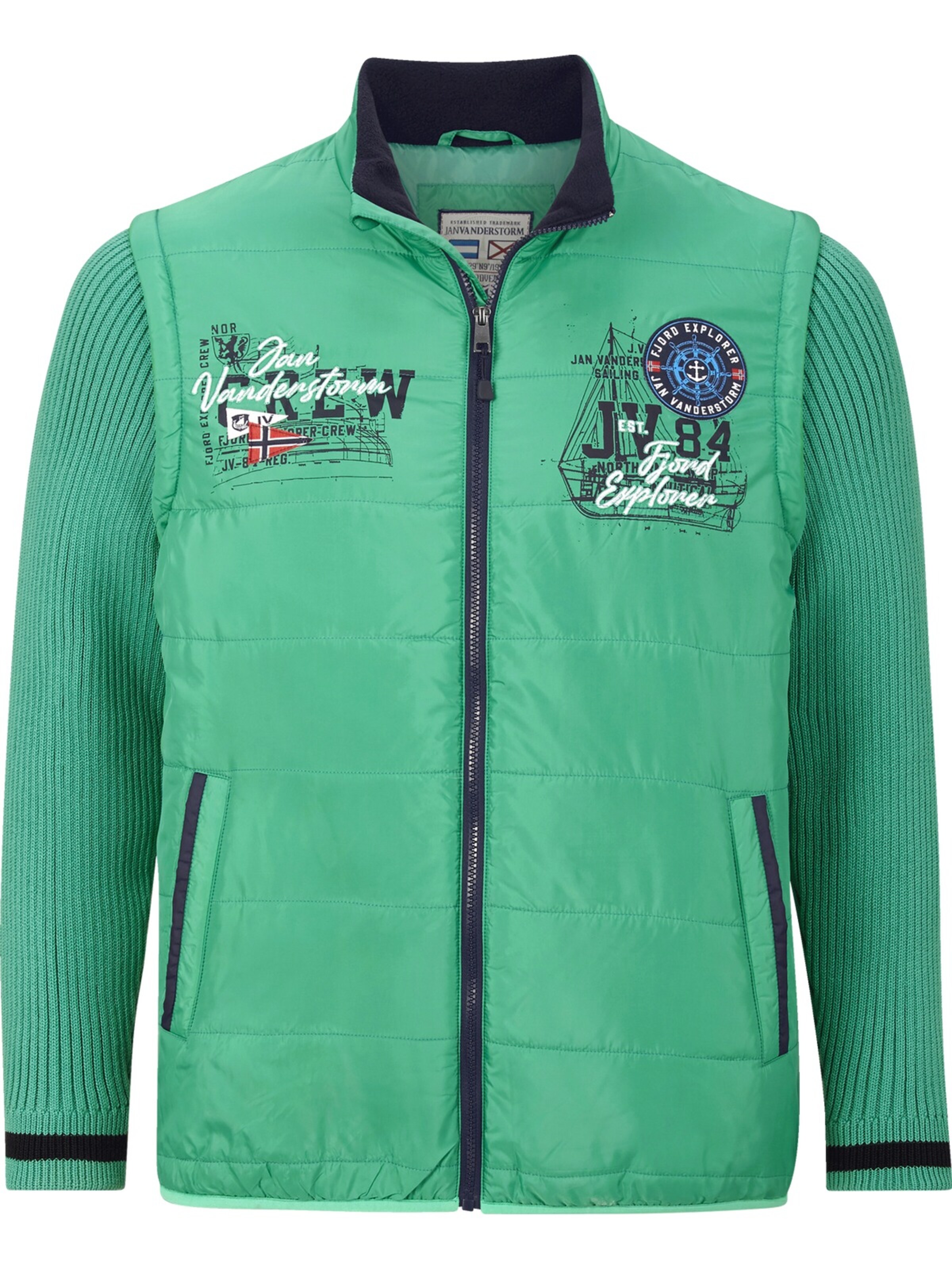 Jan Vanderstorm Übergangsjacke 'Laiurenty' in Grün: Vorderseite