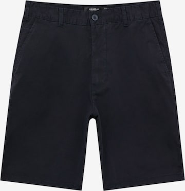 Pull&Bear Regular Chino in Blauw: voorkant