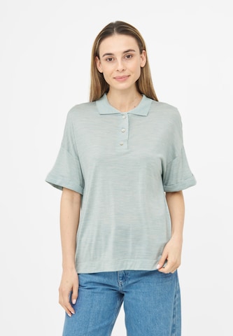 TOOche Poloshirt 'Luxe Polo' in Blau: Vorderseite