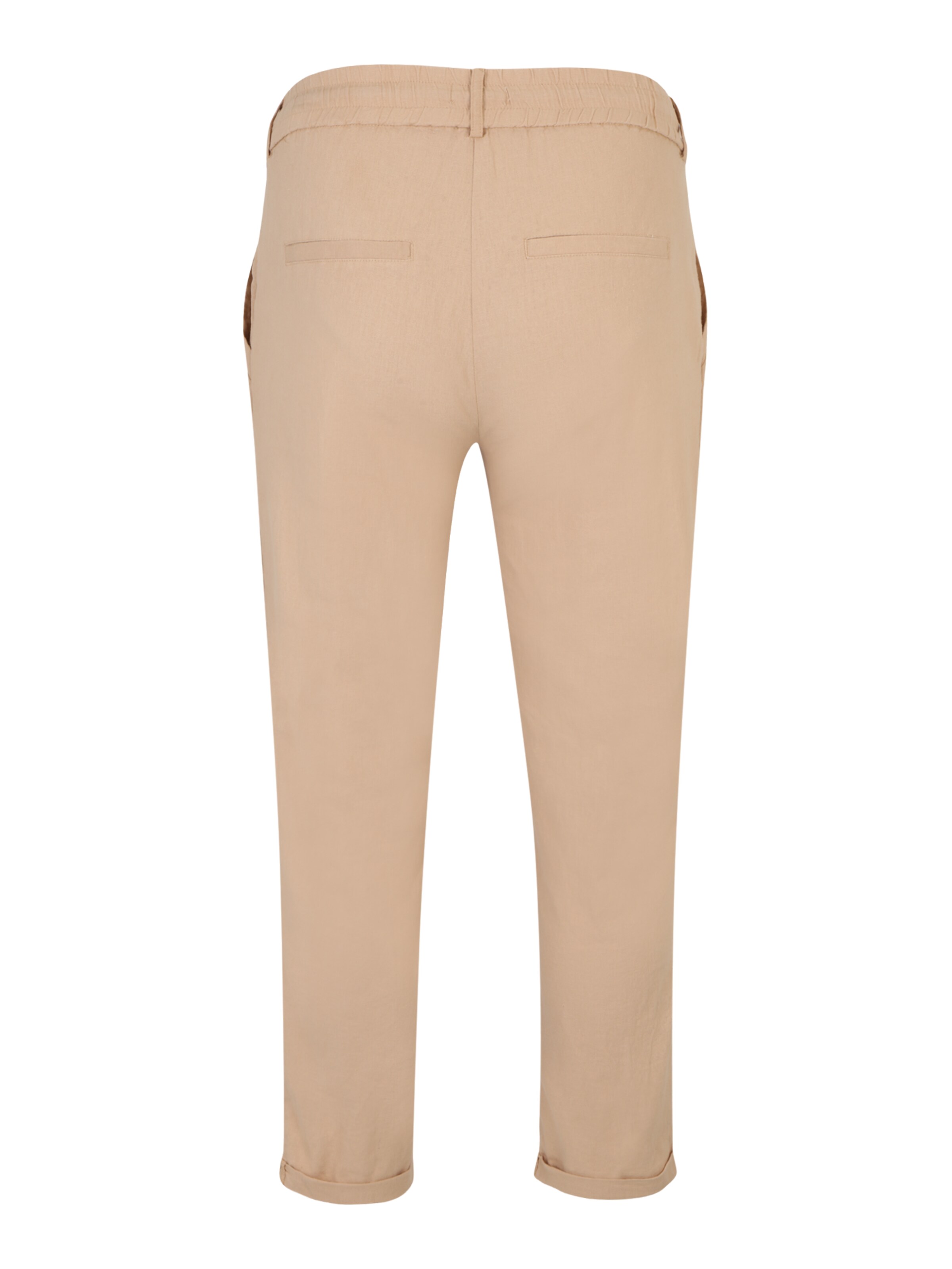 Mamalicious Curve Regular Trousers 'Beach' in Beige