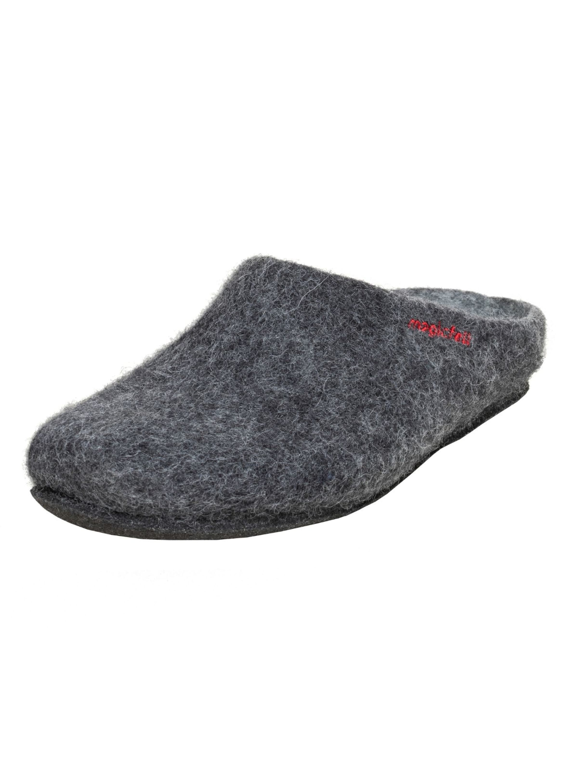 MagicFelt Hausschuh 'Magicfelt Filzpantoffel Magicfelt 709' in Grau: Vorderseite