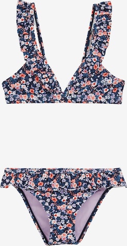 WE Fashion Kolmio Bikini värissä sininen: etupuoli