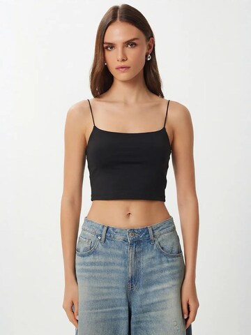 Happiness İstanbul Top 'Crop Top' in Zwart