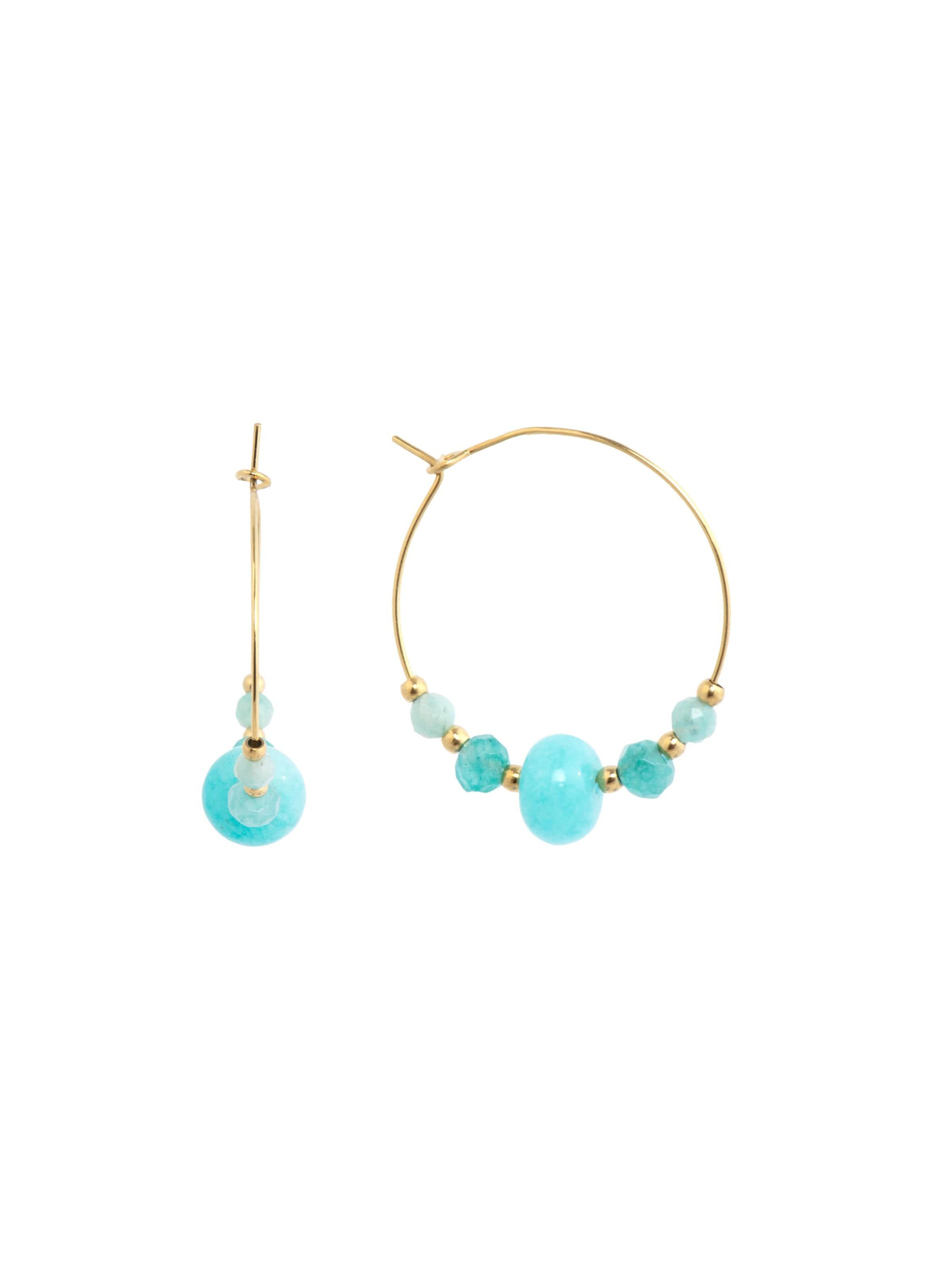 Luxenter Ohrringe 'GIMRA'‌‌‌‌‌‌‌‌‌ in Blau: Vorderseite