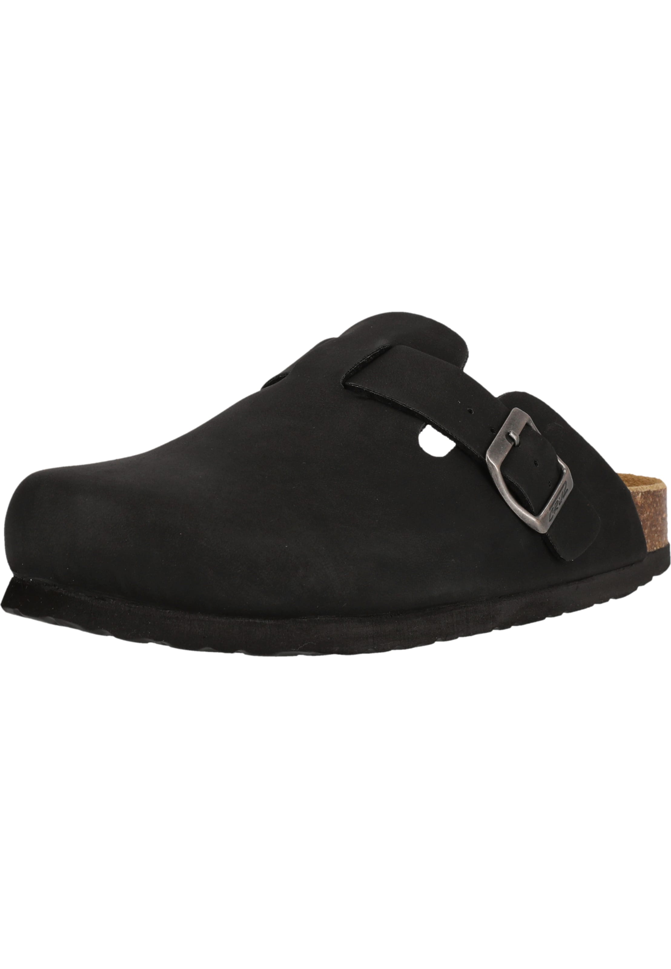 Cruz Slipper 'Bateia' in Black: front