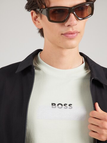 BOSS Majica | zelena barva