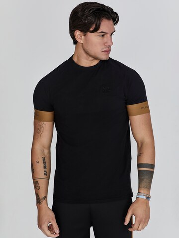SikSilk Shirt in Zwart: voorkant