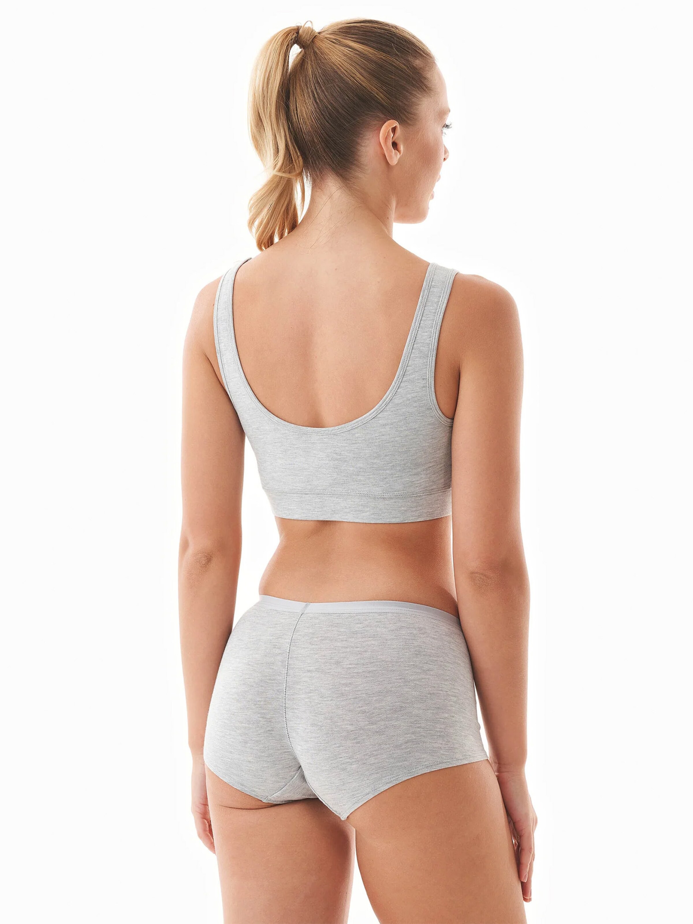 Organication Bralette Bra in Grey