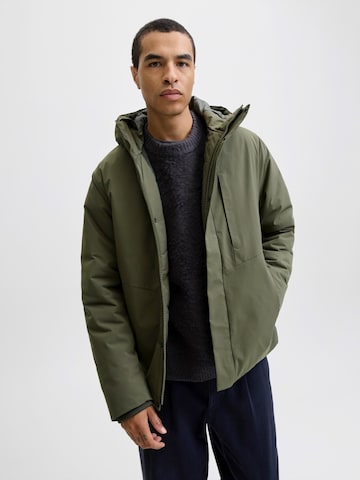 JACK & JONES Φθινοπωρινό και ανοιξιάτικο μπουφάν 'JJEKEEN' σε πράσινο