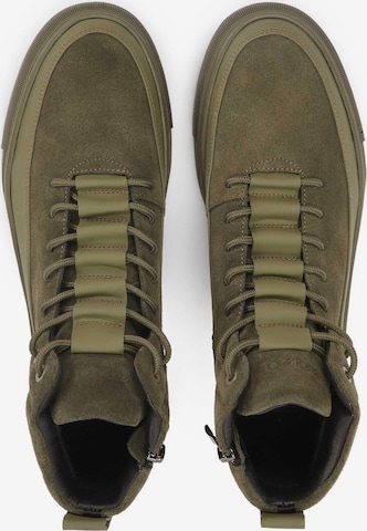 Kazar High-Top Sneakers in Green