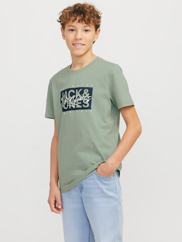 Maglietta 'JJColton' di Jack & Jones Junior in verde: frontale