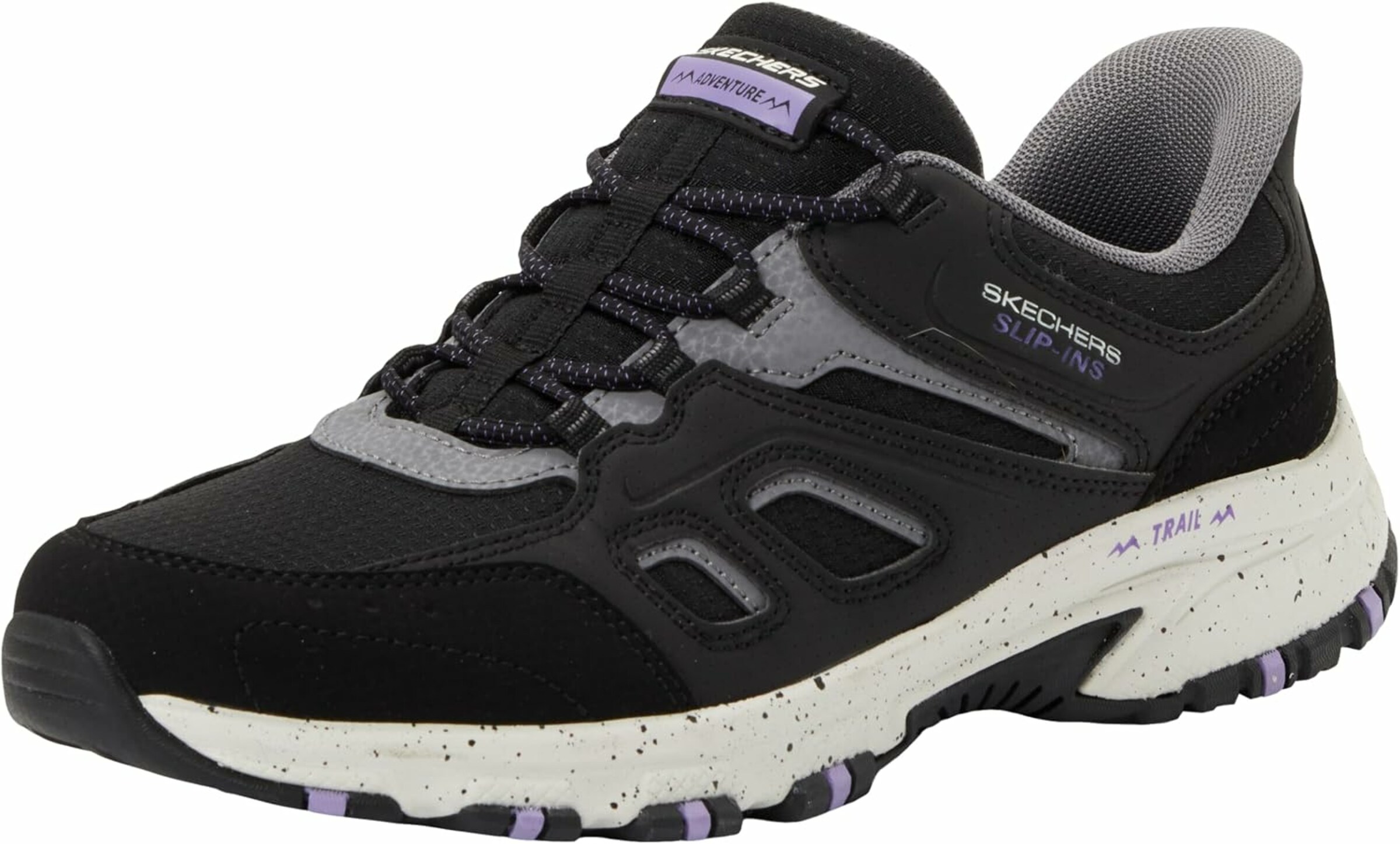 SKECHERS Sportlicher Schnürschuh in Schwarz: Vorderseite