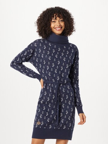 Robes en maille 'MARINA' Ragwear en bleu : devant