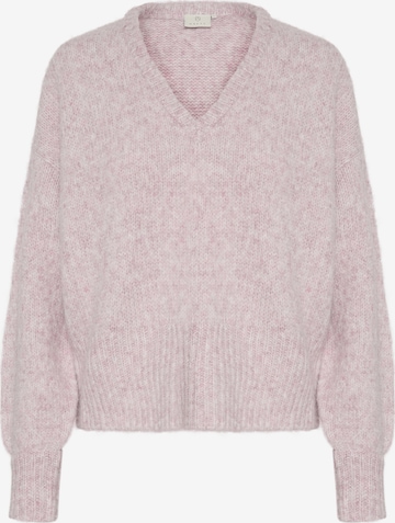 Pull-over 'Trina' Kaffe en violet : devant