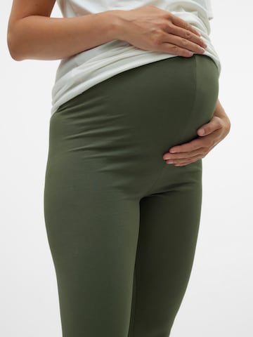 MAMALICIOUS Skinny Leggings 'MLEmma' in Green