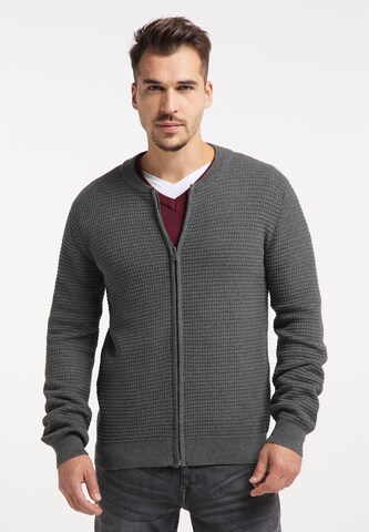 RAIDO Knit Cardigan in Grey: front