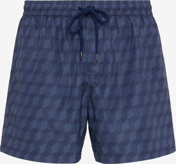 Boggi Milano Zwemshorts in Blauw: voorkant