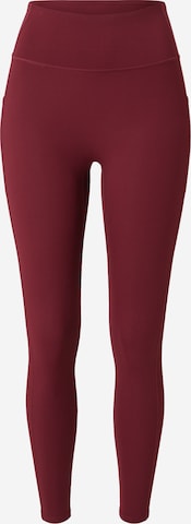 Yvette Sports - Skinny Calças de desporto 'Tyra' em vermelho: frente