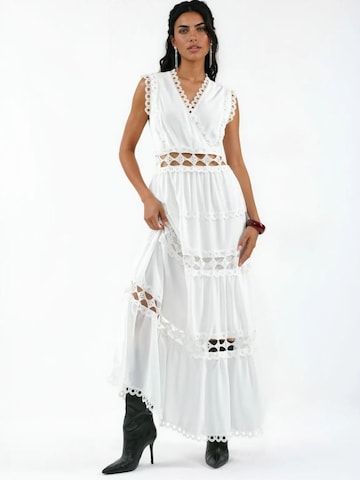 MSN Collection Dress in White: front