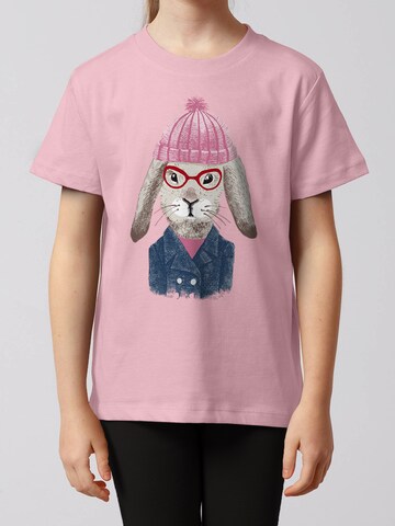 watabout.kids Shirt 'Hase' in Roze