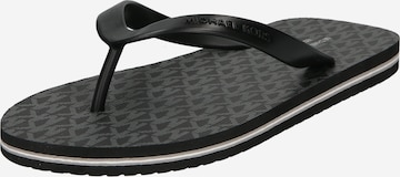 Michael Kors T-Bar Sandals 'TRAVIS' in Black: front