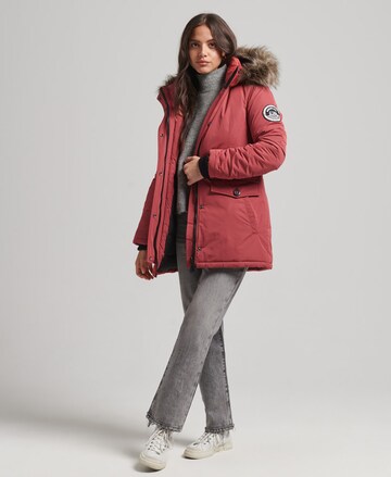 Parka d’hiver 'Ashley' Superdry en rouge