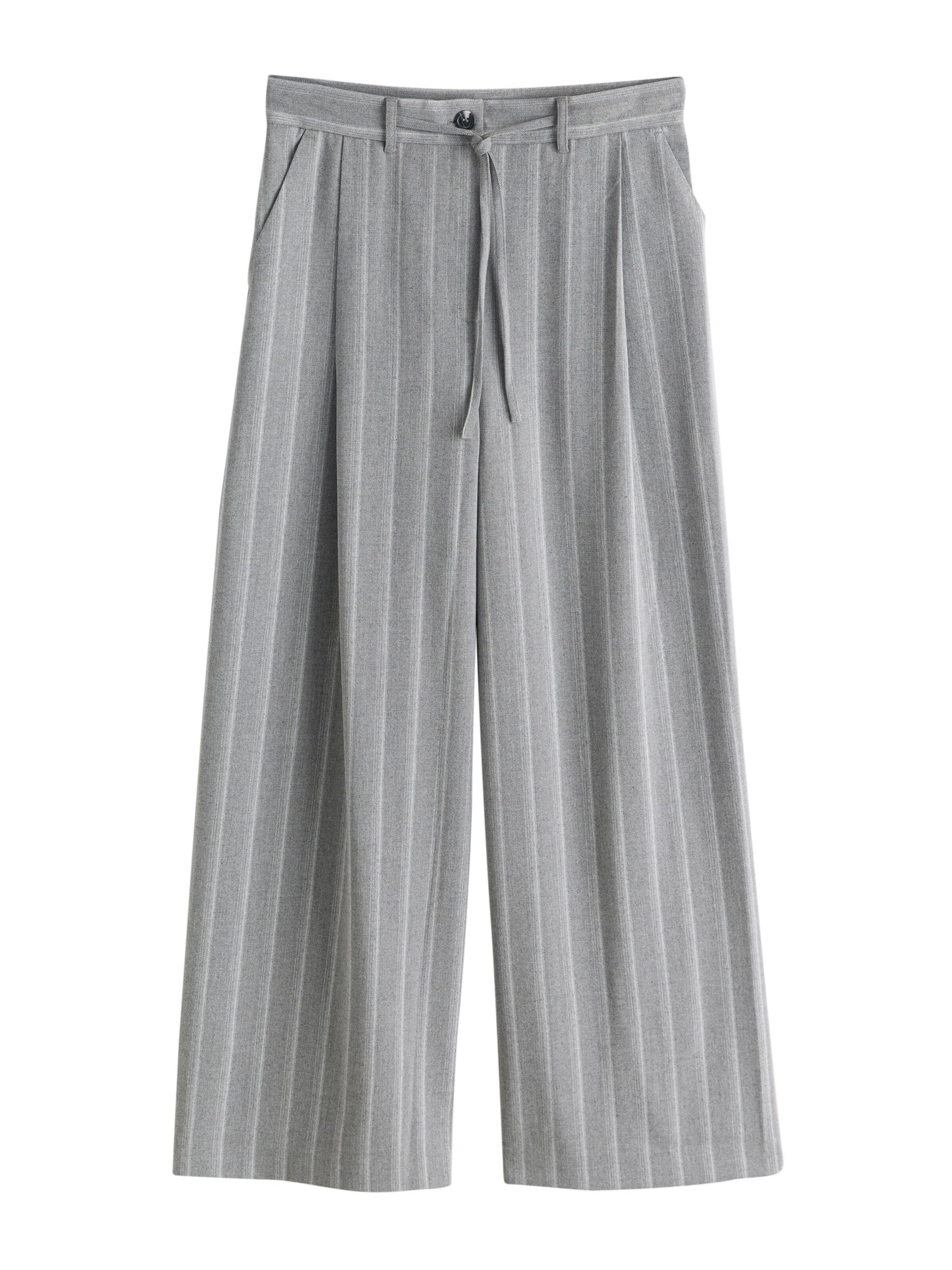 Next Wide Leg Hose in Grau: Vorderseite