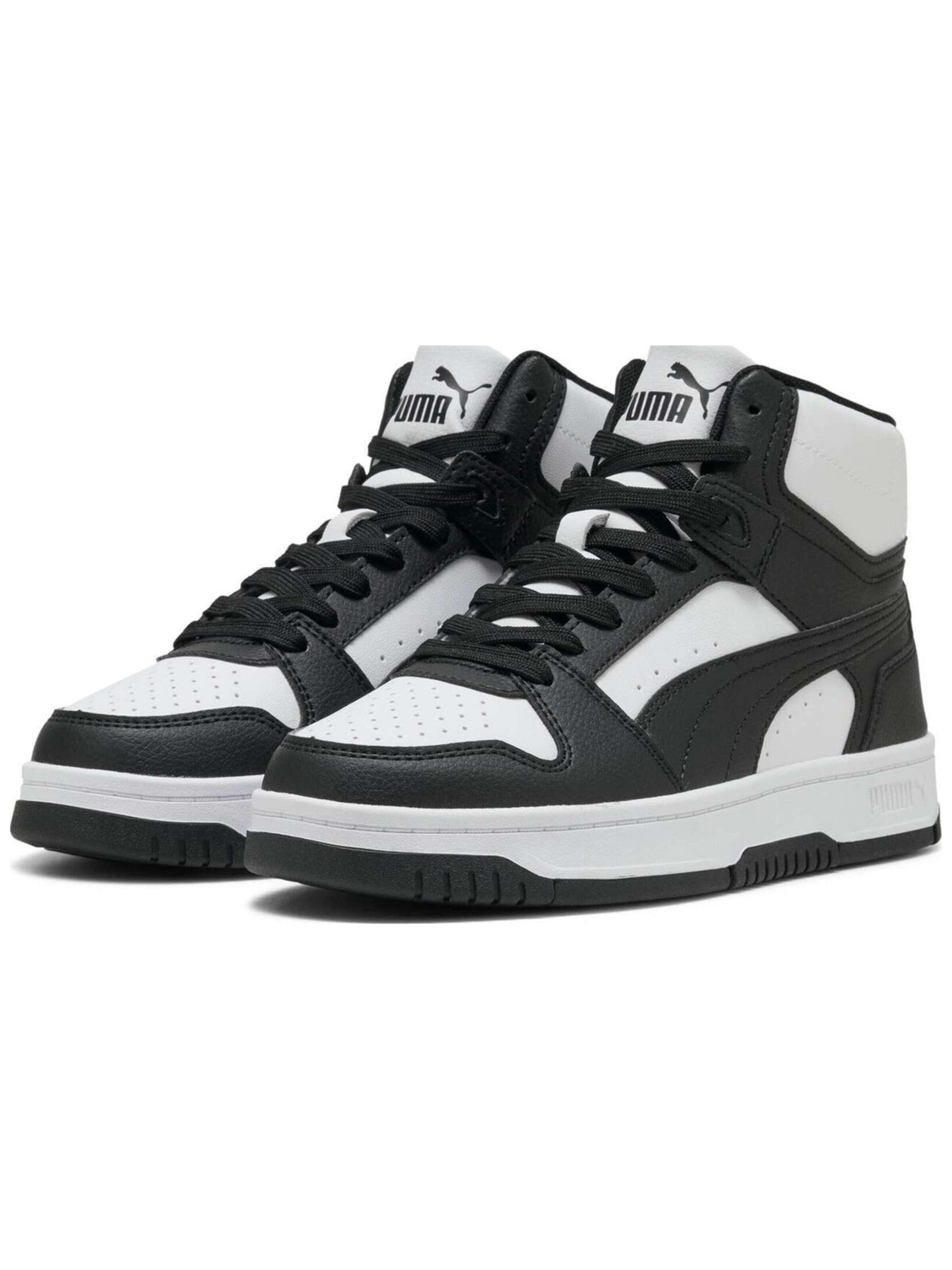 juoda PUMA Sportiniai batai 'Rebound Slam Mid Jr'