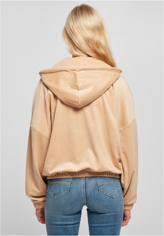 Karl Kani Zip-Up Hoodie in Beige