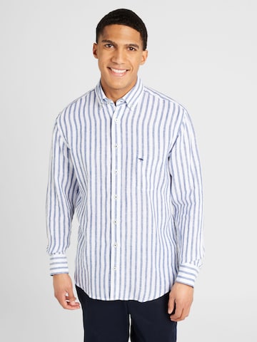 FYNCH-HATTON Regular fit Button Up Shirt in Blue: front