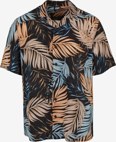 Urban Classics Button Up Shirt in Beige / Camel / Smoke blue / Black, Item view