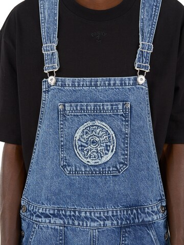 FAMILY 1ST FAMILY 4EVER Regular Tuinbroek 'Hard Working Dungarees' in Blauw