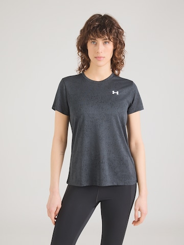 UNDER ARMOUR Λειτουργικό μπλουζάκι σε μαύρο: μπροστά