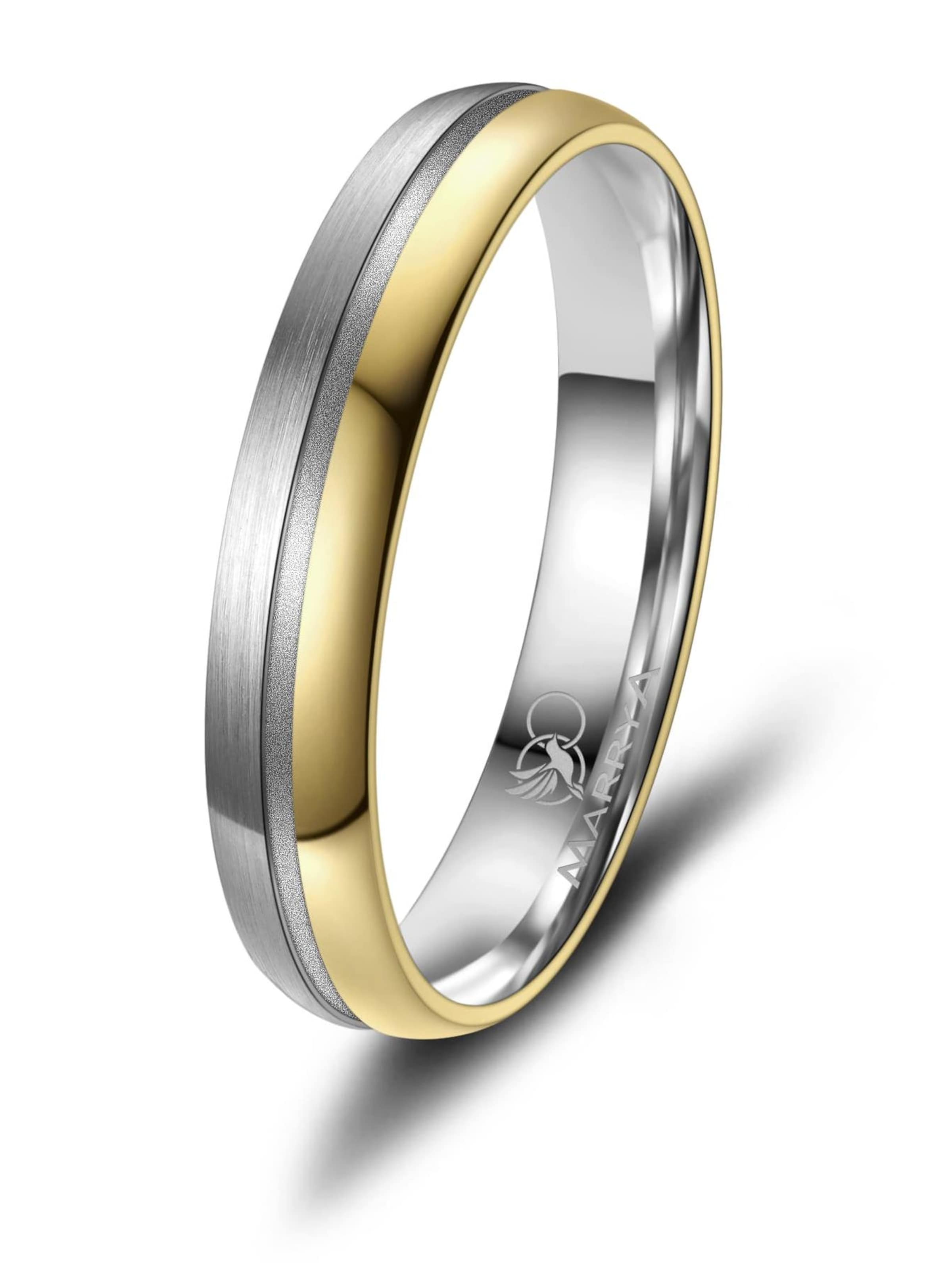 MARRYA Ring 'MARRYA TI-13 Ehering aus Titan' in Yellow: front