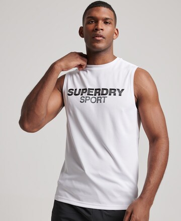 Superdry Funktionsshirt in Weiß: predná strana