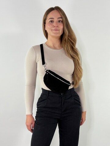 lePelou Gürteltasche 'VALENTINA small' in Schwarz