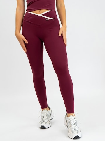 DRILLS Apparel Skinny Leggings 'FUSE' i röd: framsida