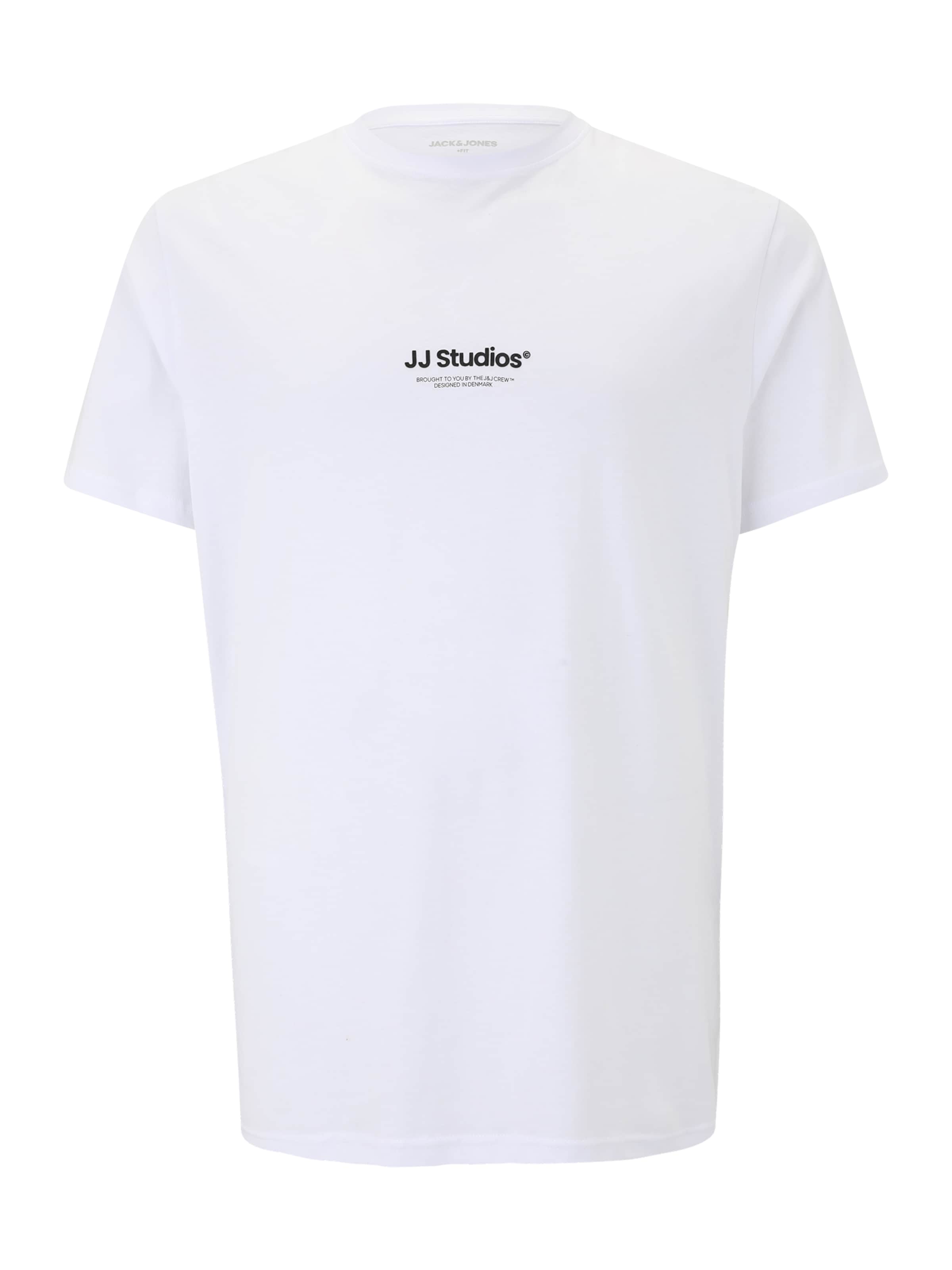 Jack & Jones Plus Футболка 'JJESOHO' в Белый: спереди