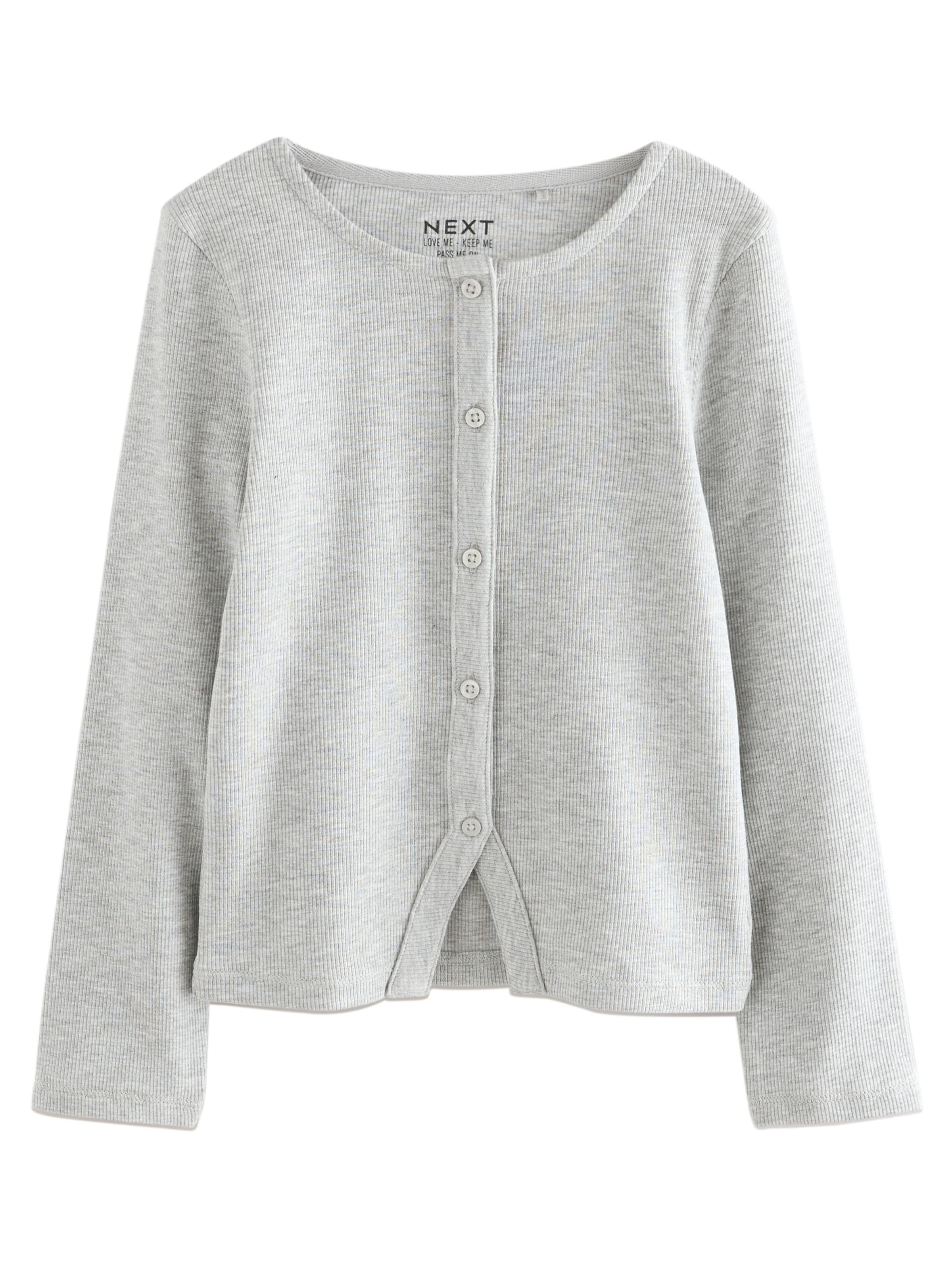 Next Neuletakki värissä harmaa: etupuoli