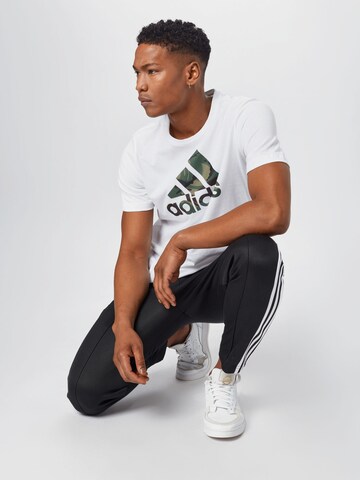 Tricou funcțional 'Camo' de la ADIDAS PERFORMANCE pe alb