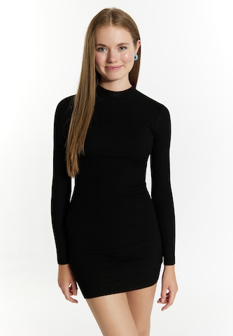 MYMO Knit dress in Black: front