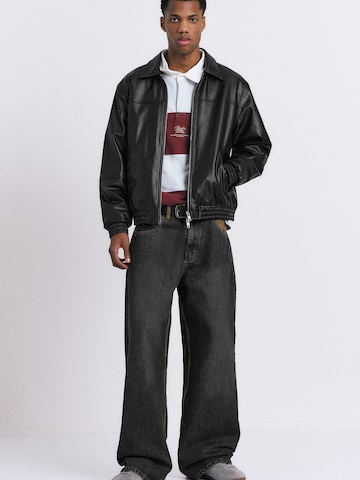 Veste mi-saison Pull&Bear en noir