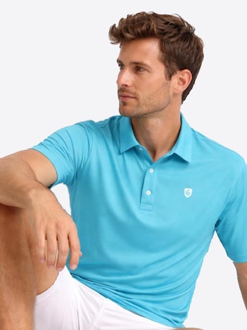 Cocain Underwear Regular fit Athletic Button Up Shirt 'Poloshirt' in Blue