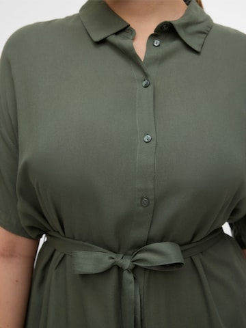 Vero Moda Curve - Vestido camisero en verde