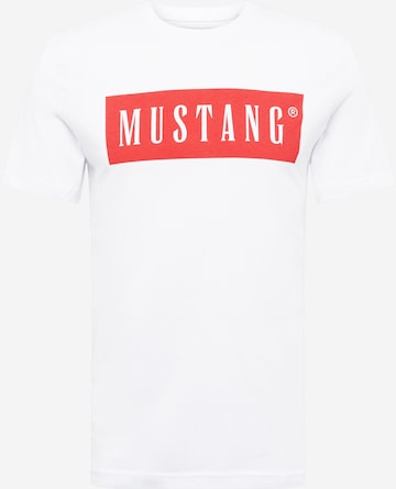 MUSTANG T-Shirt 'Alex' in Weiß: predná strana