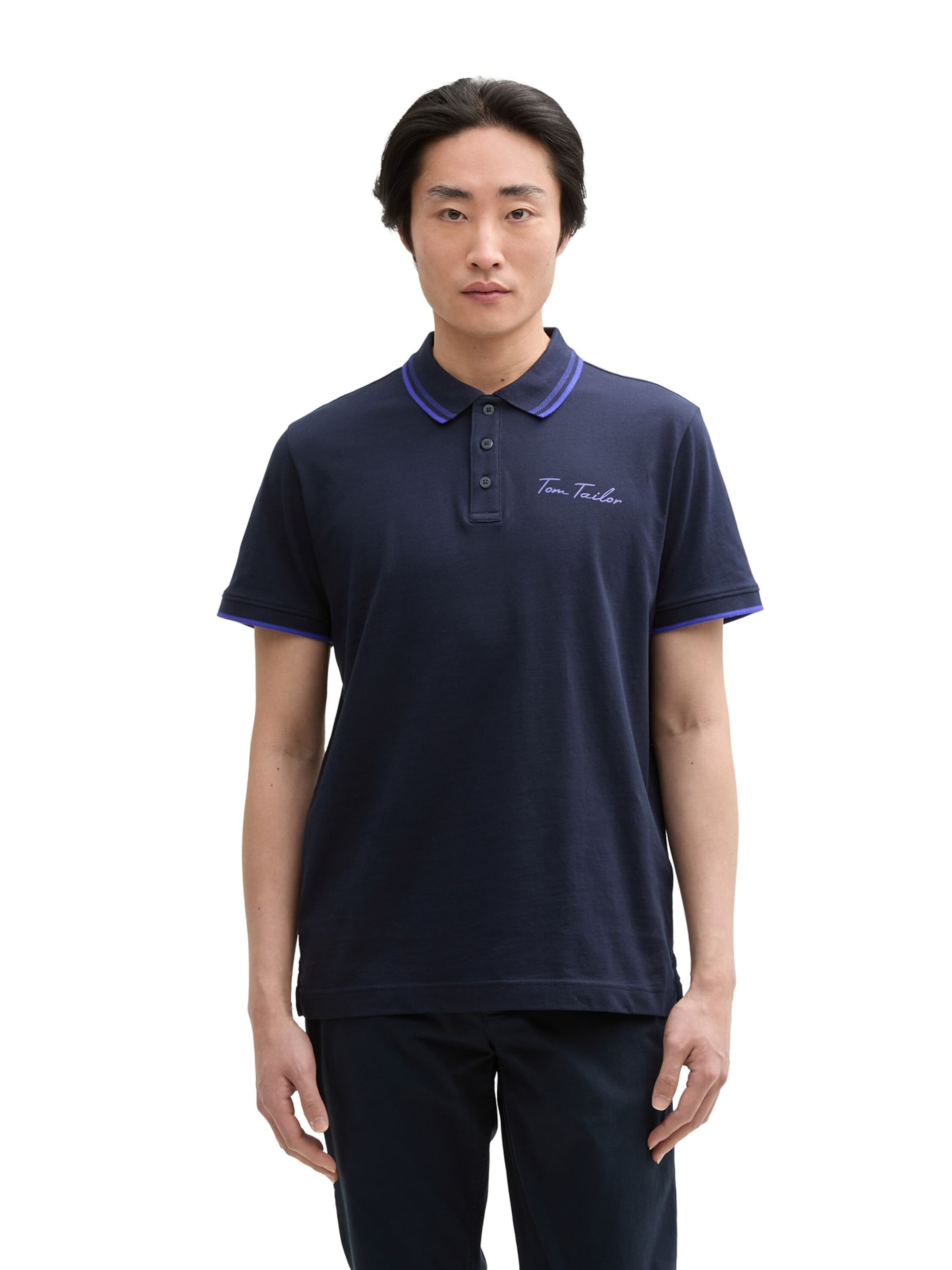 TOM TAILOR Tričko - Modrá: predná strana