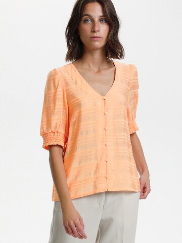 KAREN BY SIMONSEN Blouse 'Cess' in Orange: front