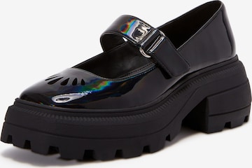 Katy Perry - Zapatos con plataforma 'THE GELI COMBAT MARY JANE' en negro: frente