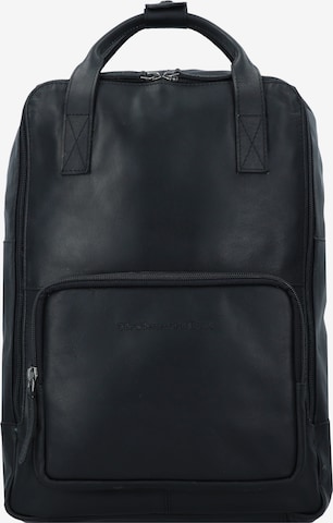 The Chesterfield Brand Backpack 'Wax Pull Up' in Black: front