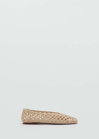 MANGO Ballerina 'Tuna' in Beige